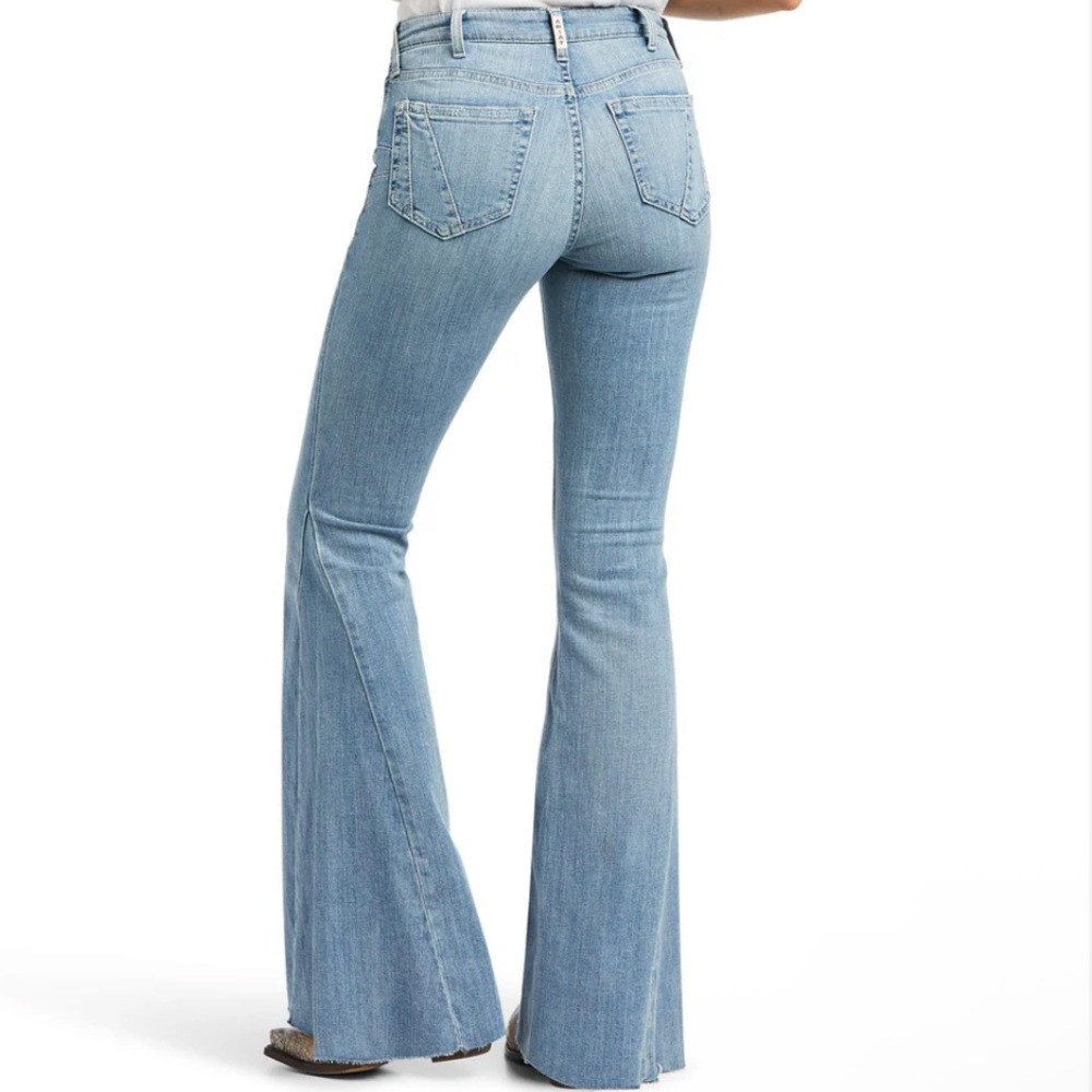 Ariat REAL Flare Leg Bootcut Western Cowgirl Denim Jeans Women's Size 33 Short